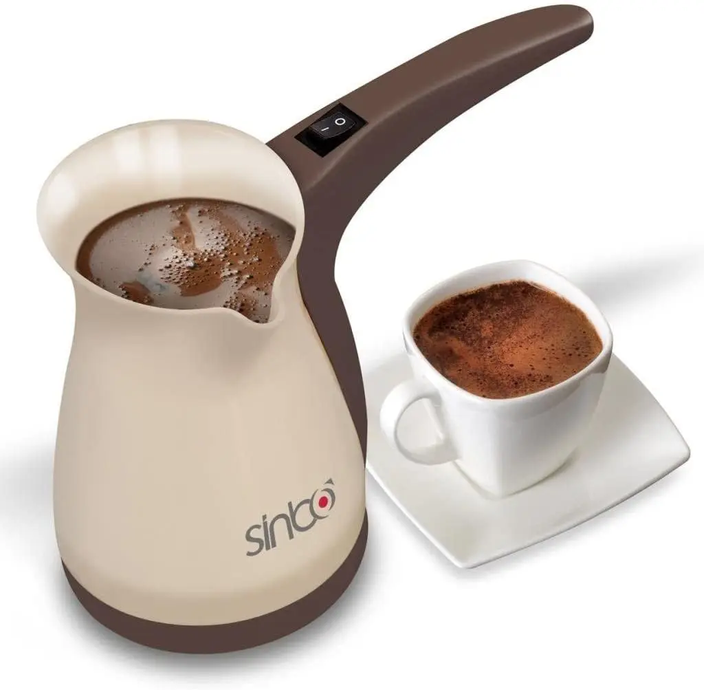 

Electric Turkish Coffee Machine Plastic Beige 400 ml capacity 1000 W Easy Portable Wired Turkish Coffee Espresso Cappuccino