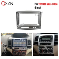9 inch car frame fascia adapter for toyota vios 2004 dvd stereo panel plastic dashboard kit installation 2 din