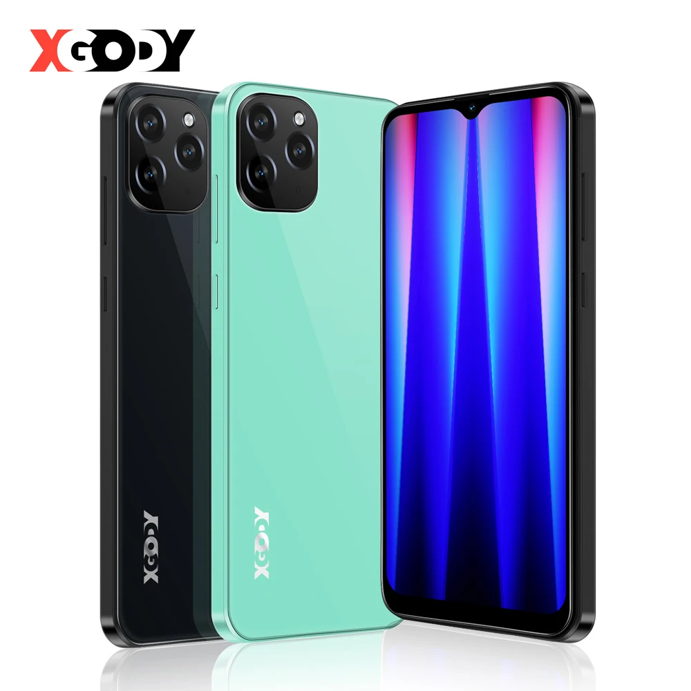 

XGODY 4G Android Smart Mobile Phone 6.6" Big Screen Face ID MTK6737 Quad Core 1GB 8GB Dual SIM 5MP Camera GPS WiFi Smartphone