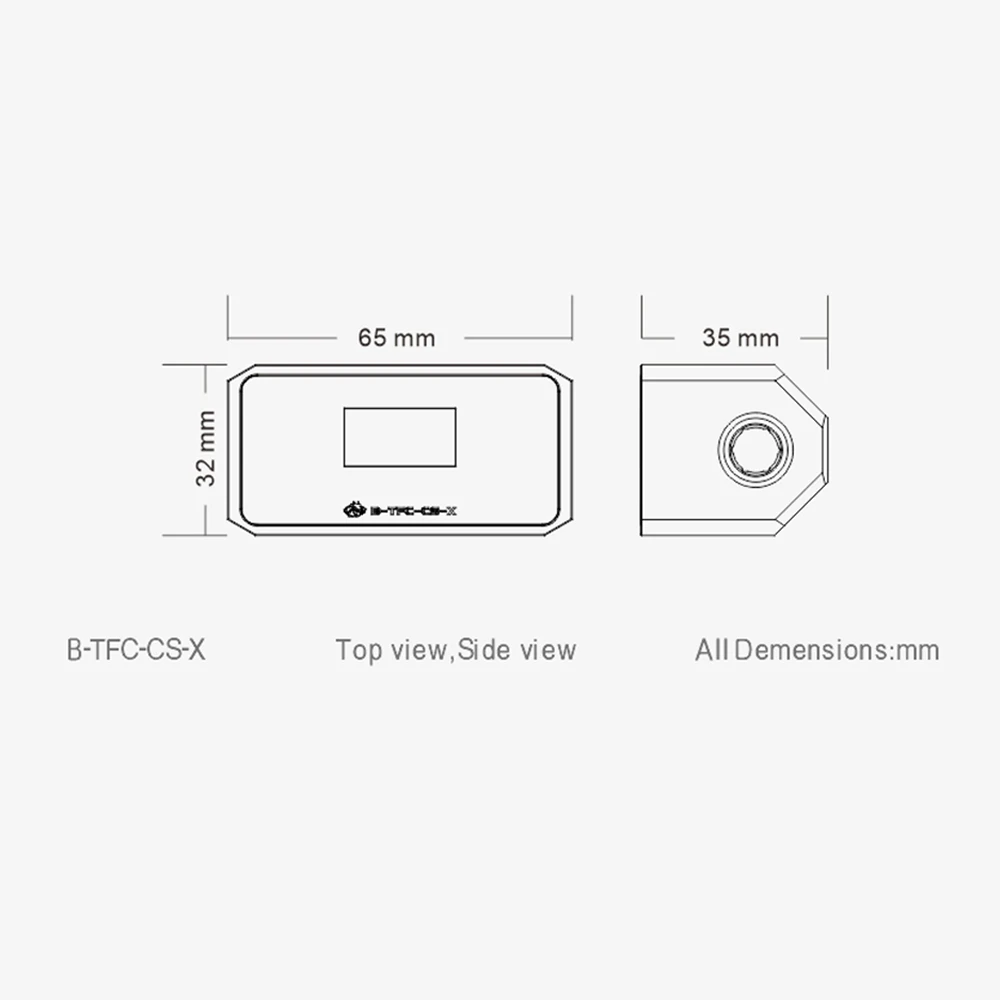 Bykski OLED Digital Real Time Water Cooling System Monitor Flow meter Alarm RPM Temperature Sensor PC Cooler B-TFC-CS-X images - 6