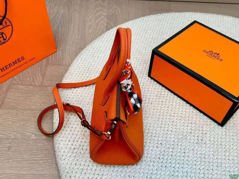 Копия В Стиле Hermes 1: 1 Перкин Платиновая Горизонтальный TexTure Женская Сумка 25cm
