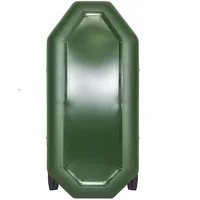 Лодка БАРС 260 надувная из ПВХ зеленая/серая 2-местная гребная длина 2,6м#5