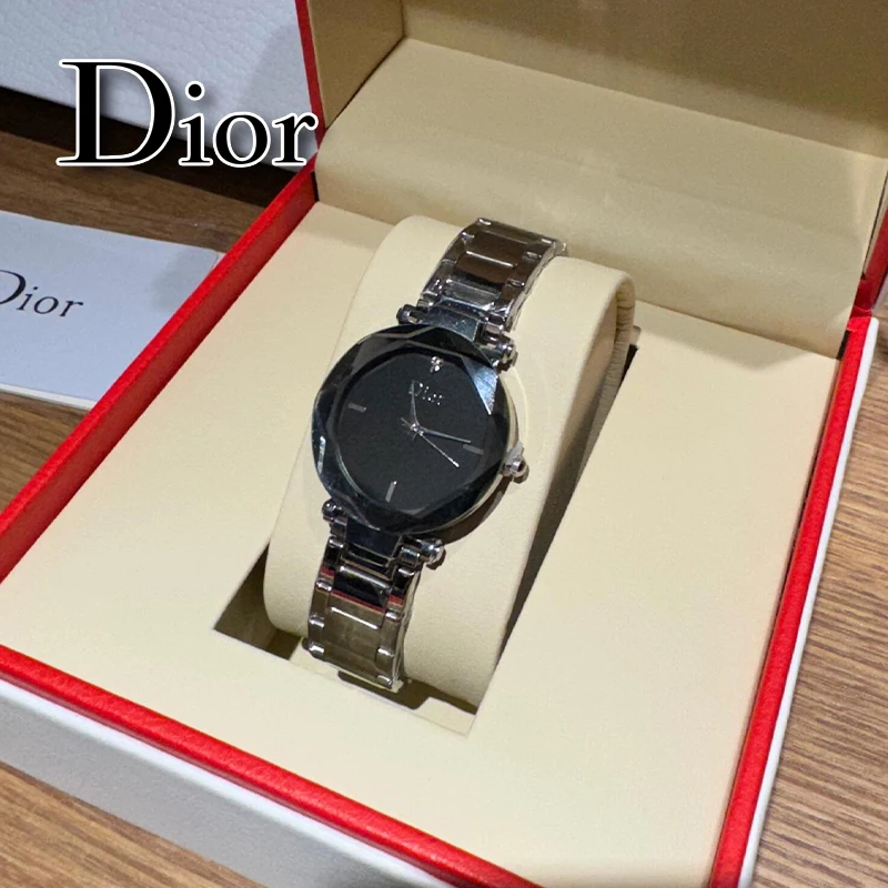 Часы в стиле Dior осенне-зимние модные новые роскошные женские кварцевые часы со