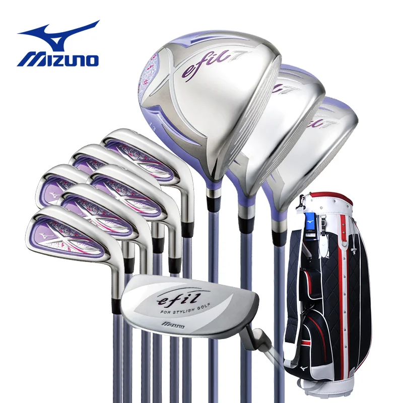 New MIZUNO EFIL7 Women's Golf Clubs Graphite Set 3woods 6 irons 1putter Golf Clubs FLEX L with no bag New MIZUNO EFIL7 Women's