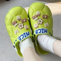 2022 summer new stylish adult slippers slip proof thick soled indoor outdoor slippers men sandals house womens shoes