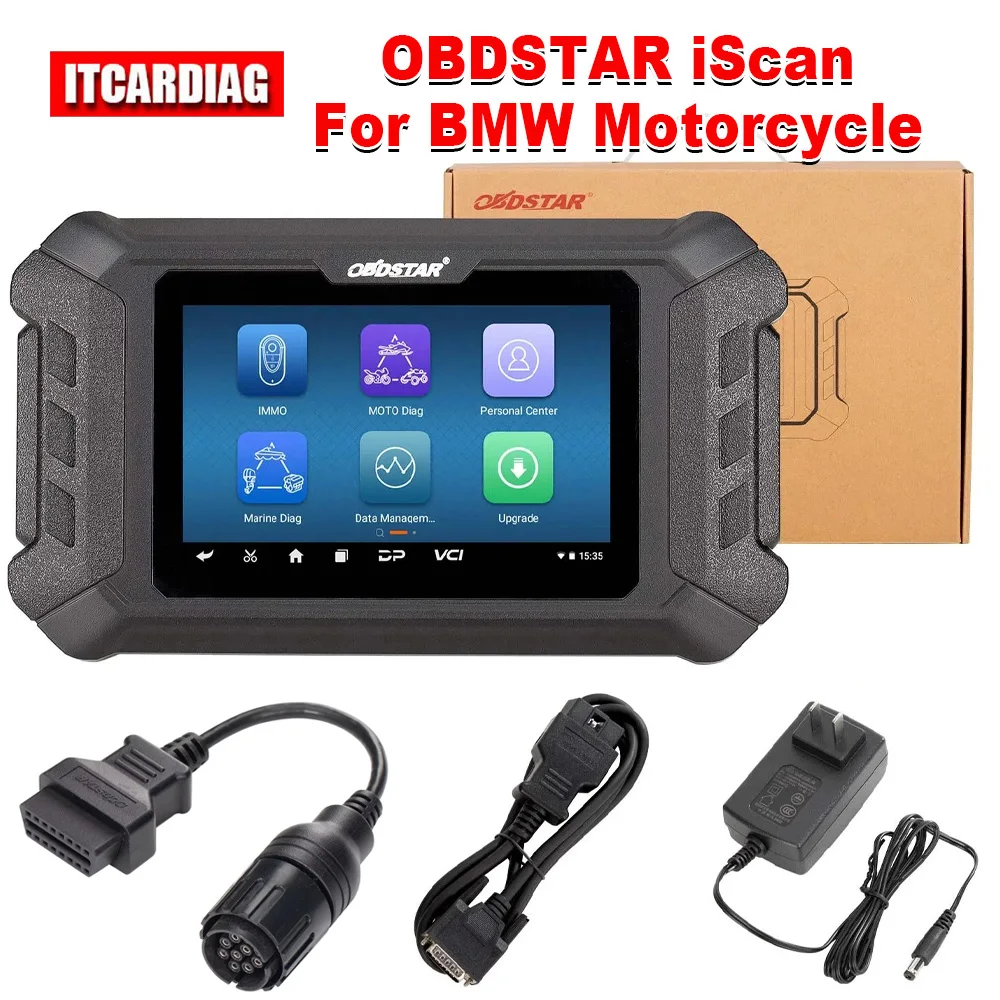 Фото Диагностический сканер OBDSTAR iScan для мотоциклов BMW, инструмент IMMO, программатор ключей, чтение кодов, сброс дат, поддержка нескольких языков. №2
