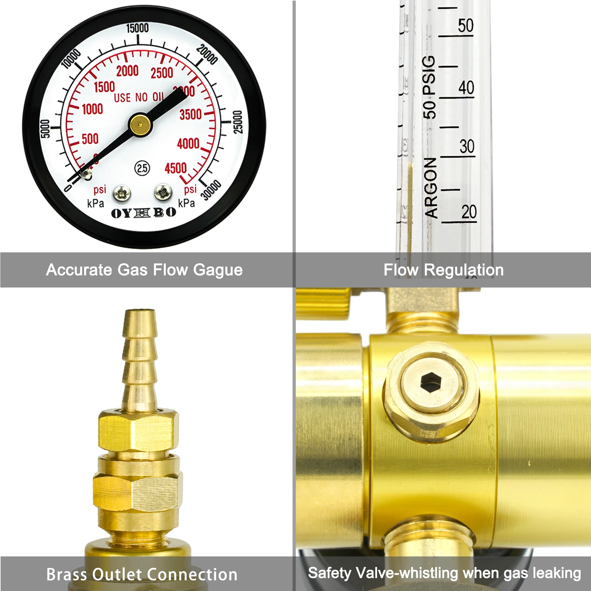Регулятор давления Co2 алюминиевый латунный регулятор для кислорода | Регуляторы