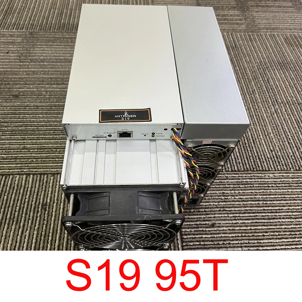 

Refurbished S19 95T Blockchain Miner Bitmain Antminer Crypto Machine with Power Supply Included