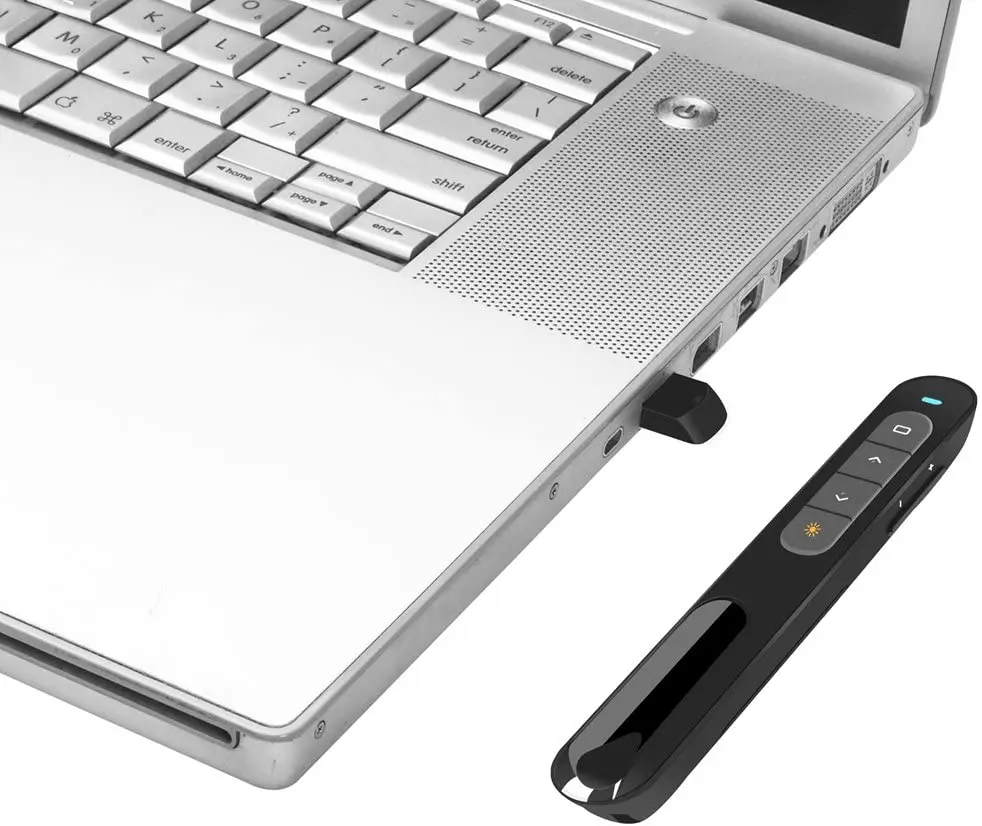 Динофайр 2 4 ГГц беспроводной пульт дистанционного управления для презентаций с USB-кликером для PowerPoint Pointer Slide Advancer.