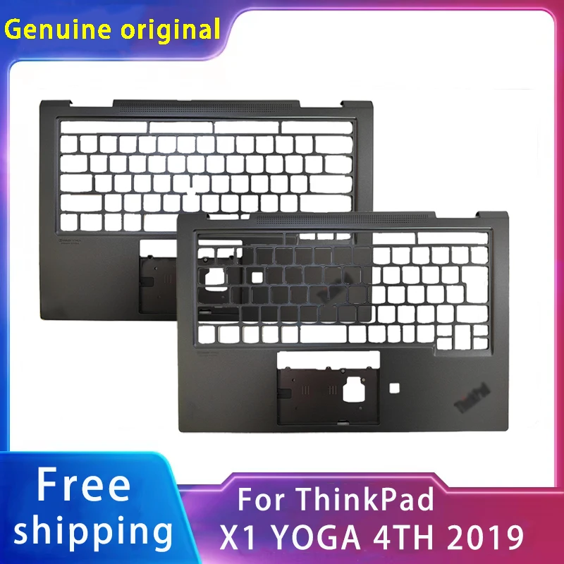 

New Original For Lenovo Thinkpad X1 YOGA 4TH 2019 Laptop Palmrest Upper Case Keyboard Bezel With FPR Hole AM1AF000C00