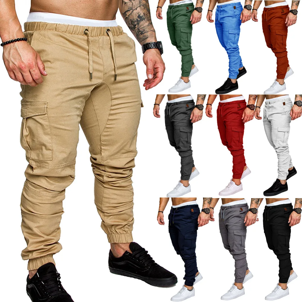

2022 new brand Casual Skinny Pants Mens Joggers Sweatpants Fitness Workout Brand Track pants New Autumn Male Fashion Trousers