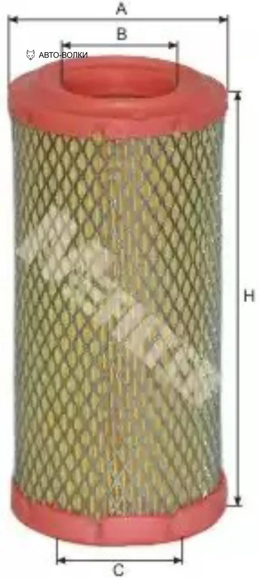 M-FILTER A827 фильтр возд. H186 D90 d45! BOBCAT