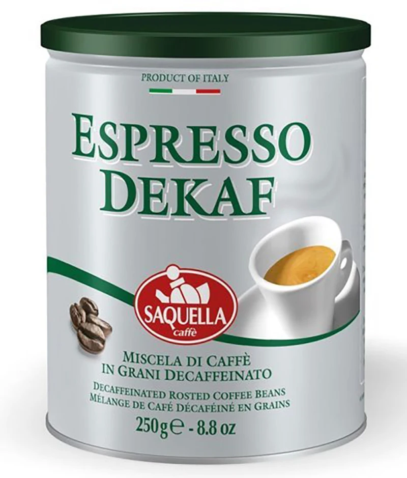 Кофе Saquella Bar Italia Espresso Dekaf без кофеина зерно 250 г |