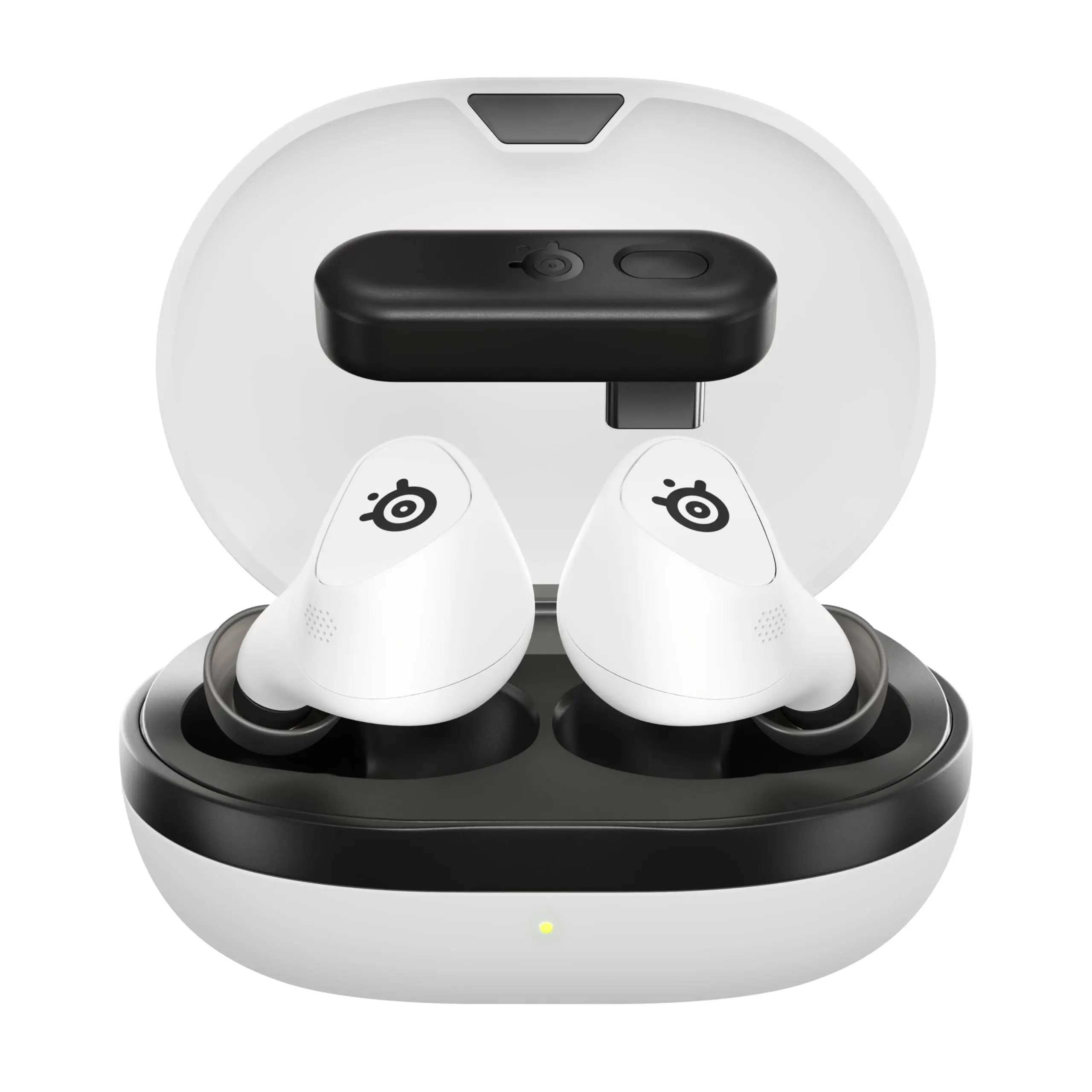 Беспроводные игровые наушники SteelSeries Arctis GameBuds белого цвета с функцией