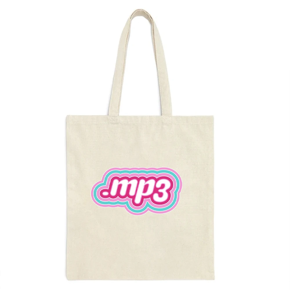 Альбом MP3 Emilia Mernes женская сумка через плечо с принтом Холщовая Сумка-тоут в стиле