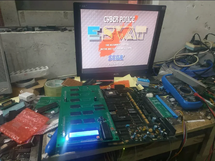Система Sega 16 17 в 1 аркадная плата ROM + Удаленная преобразования Jamma Juuouki E-Swat |