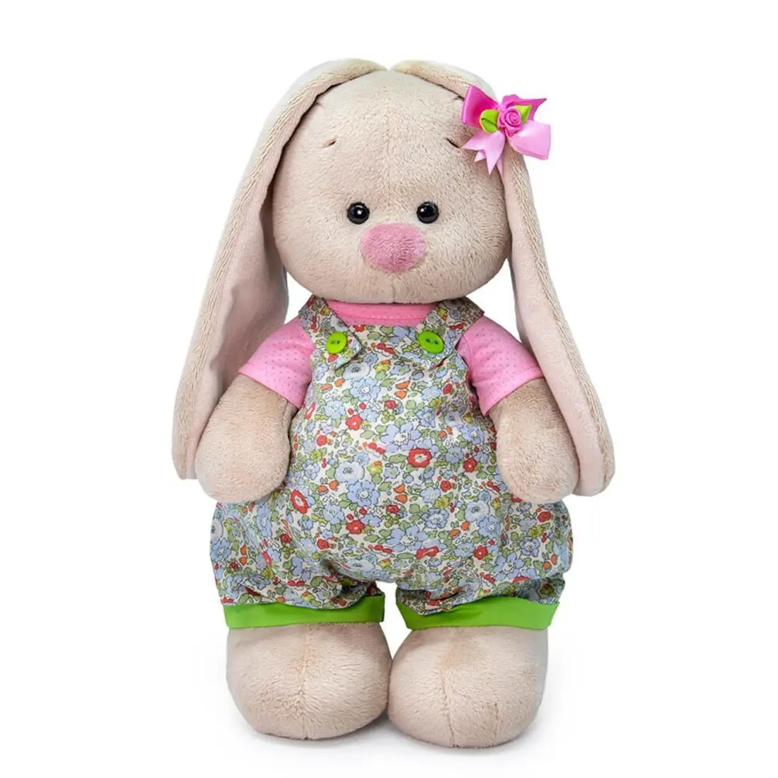 Игрушка мягкая Зайка Ми в летнем комбинезоне 25 см StS-471 BUDIBASA