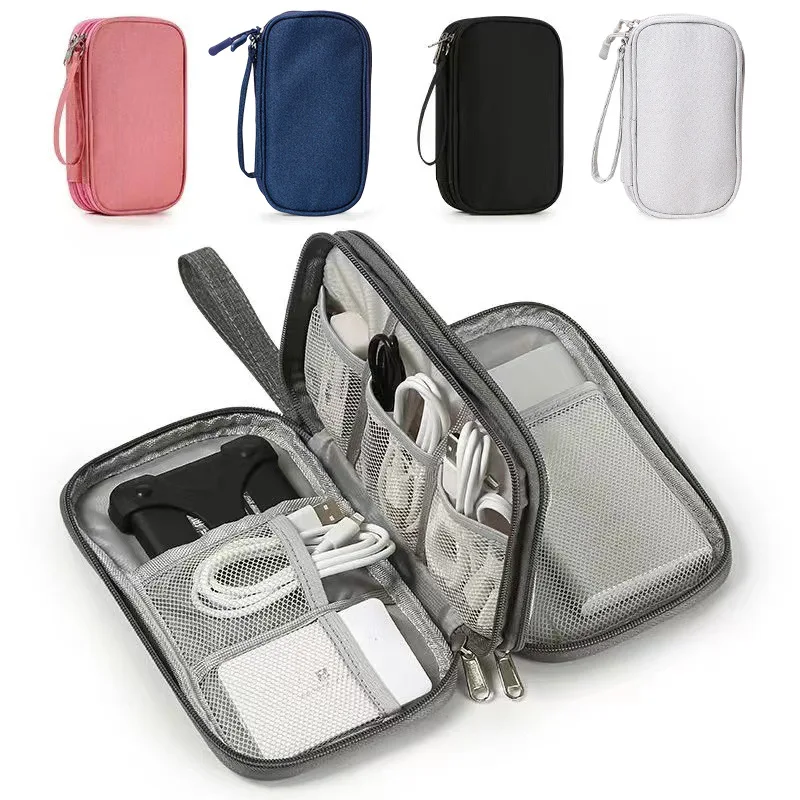 

1PC Makeup Bag Travel Travel Essentials Portable Organizer Digital Product Storage Headset Bag Charging Treasure Tote Handbags