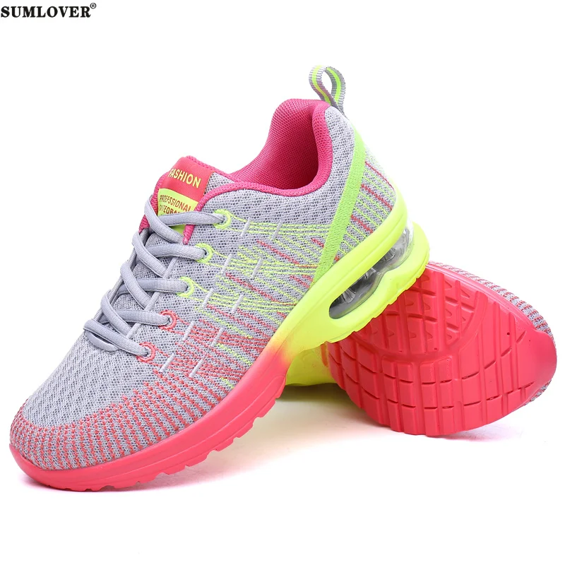 

Summer Women 2022 Shoes Casual Mesh Breathable Ladies Air Cushion Shoes Ins Hot Sale Fashion Shoes Non-Slip Design Running Shoes