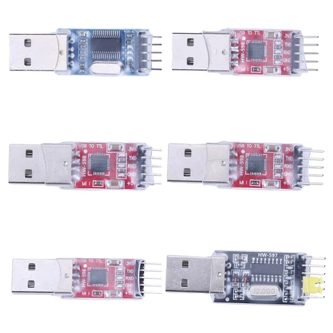 PL2303 CP2102 CH340G Плата USB To TTL TTL 5-контактный модуль последовательной связи RS232 TTL Контроллер TTL Последовательный модуль для Arduino