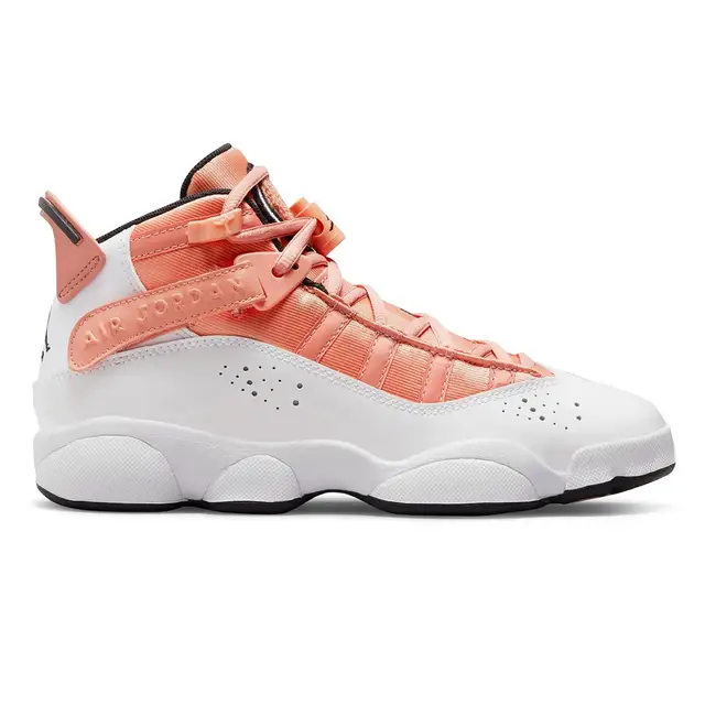 100 % оригинальные женские баскетбольные кроссовки Nike Jordan 6 Rings (Gs)  для школьников розового цвета DM8963-801 | AliExpress