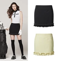 womens pleated golf skirt female british style high end bag hip skirt lace culottes ladies ladies temperament short skirt