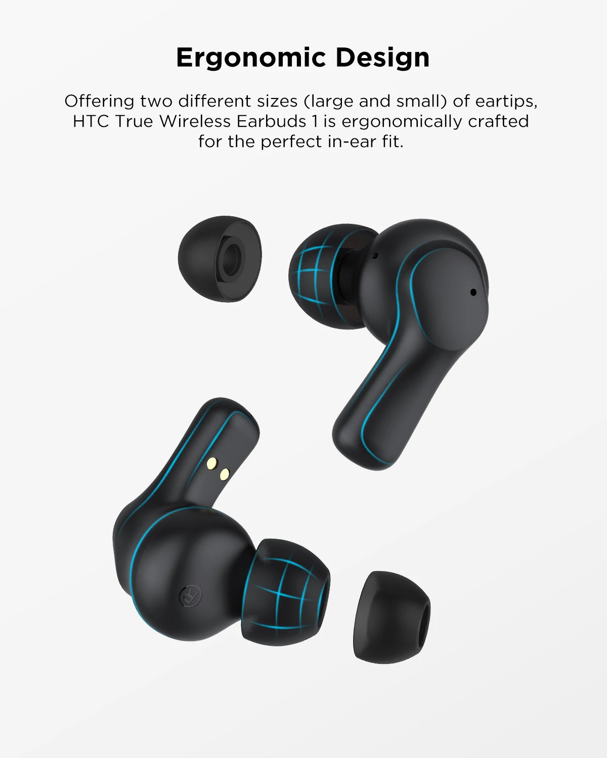 HTC TWS2 Wireless Earphone Bluetooth 5.1 Headphone In-Ear Stereo Sound Touch Control ENC Noise Reduction Earbuds With Microphone images - 6