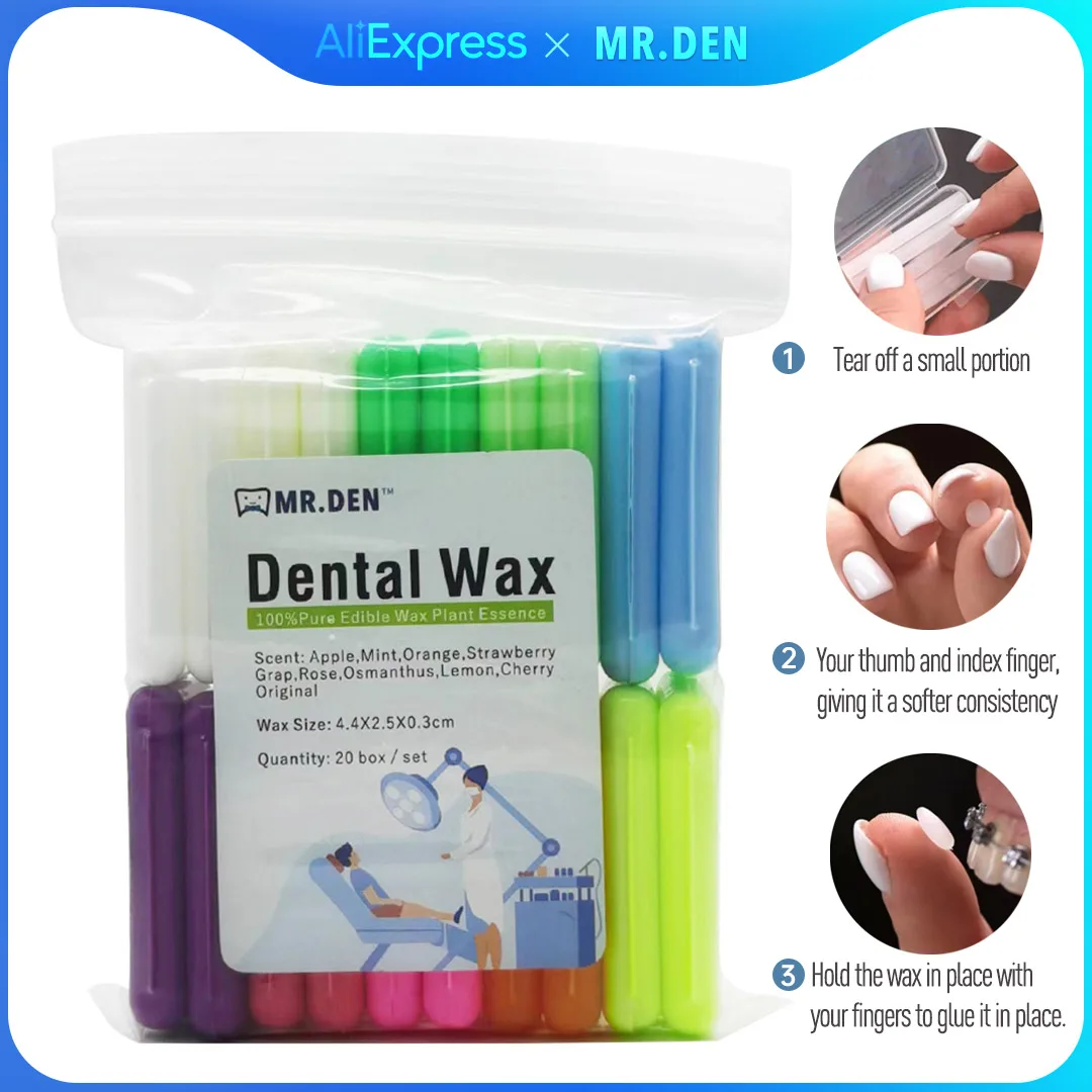 

20Boxes Oral Dental Orthodontic Wax Ortho Wax Relief Sticks For Braces Gum Irritation Teeth Whitening Materials Hygiene Tool