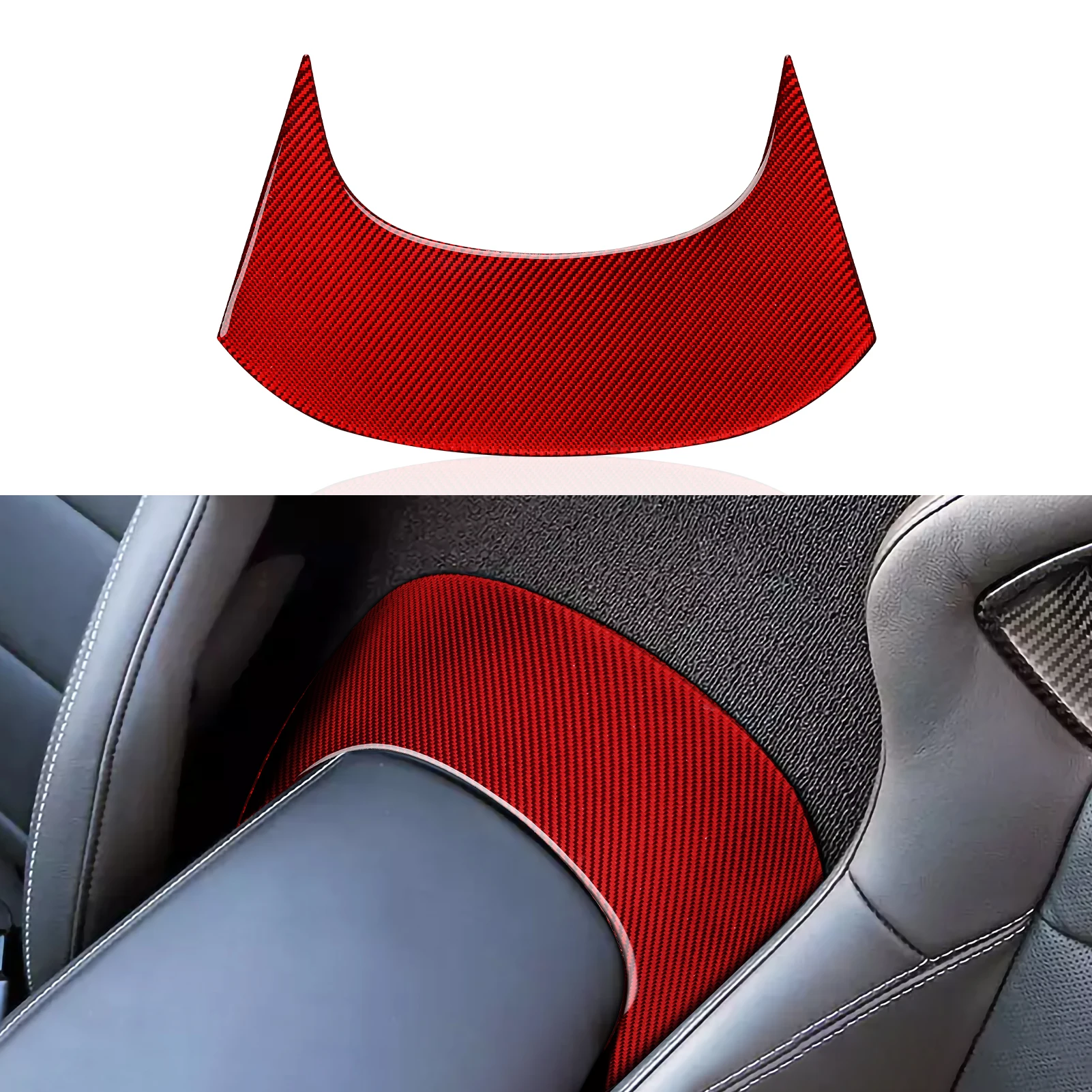 

Car Interior Rear Center Trim Sticker Decal for Chevrolet Corvette C7 2014 2015 2016 2017 2018 2019 Carbon Fiber Accessories