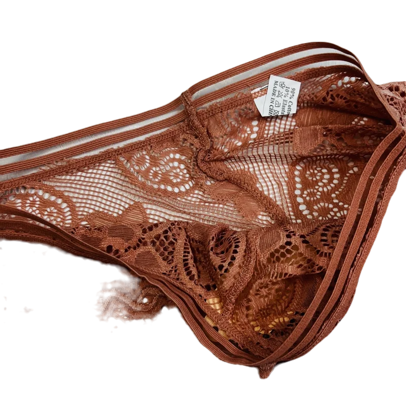Набор ажурных женских трусиков мягкое кружево Женские трусики набор 4 штуки