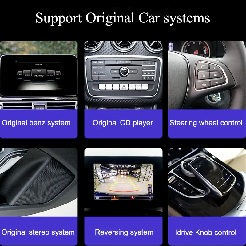 Автомагнитола Bonroad на Android мультимедийный плеер Apple Carplay для Mercedes Benz GLK Class X204
