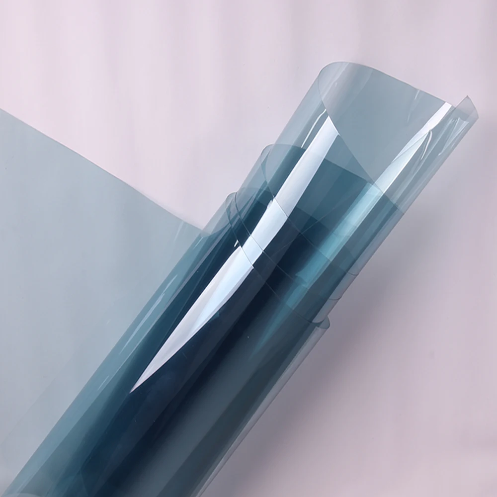 

Светильник-голубой оттенок окна VLT 80% Передняя лобовая пленка для автомобиля солнечные Защитные пленки тепловой контроль жилой оттенок 60 дю...