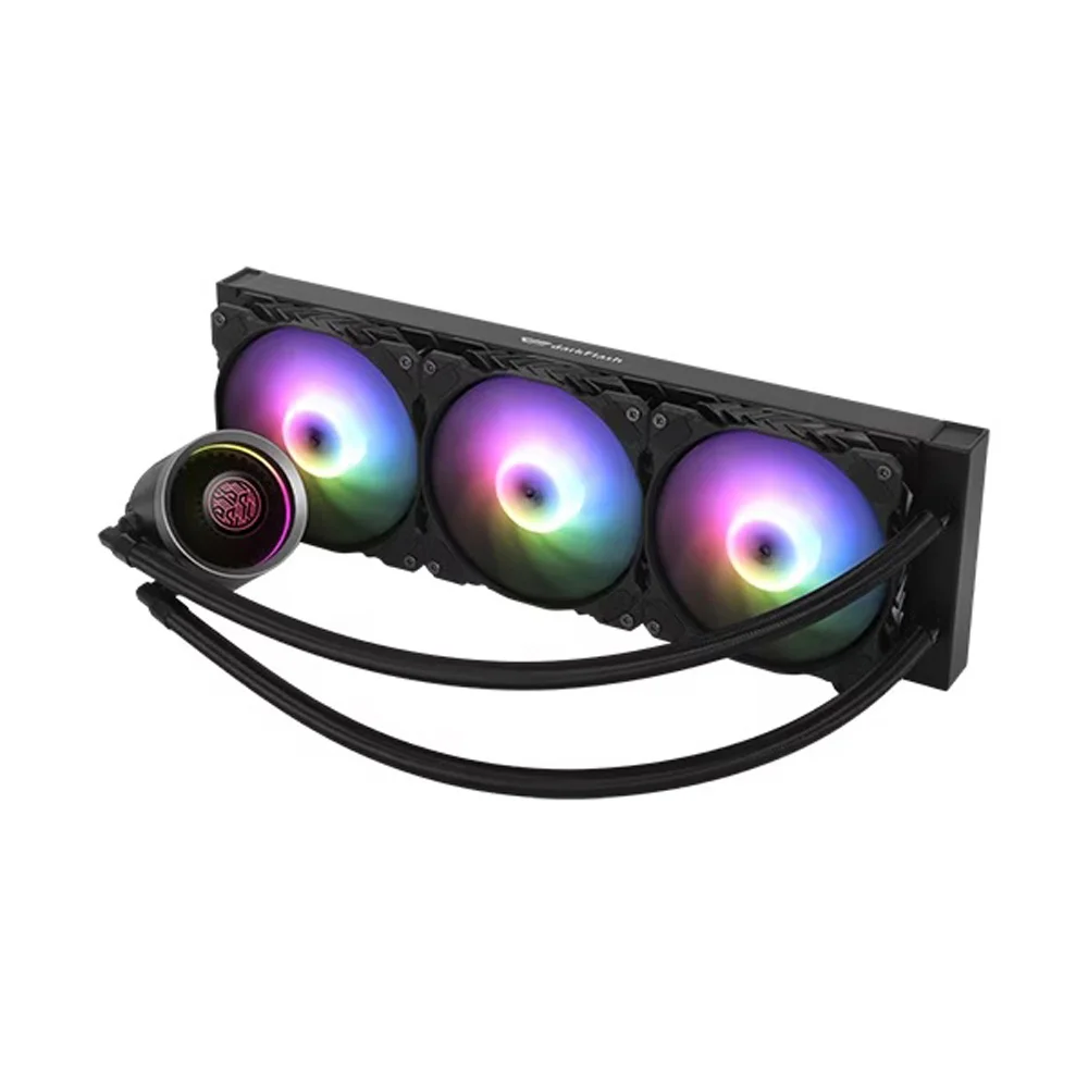 ☆ Темная вспышка охладитель воды Туманность DN-360 ARGB (черный)