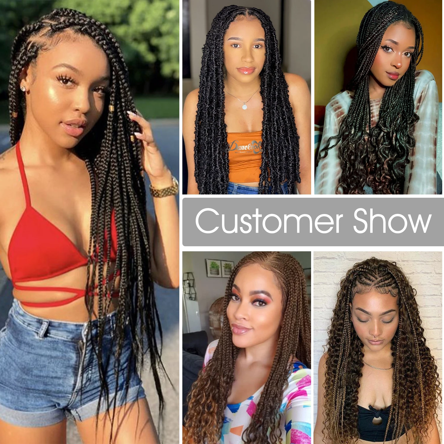 Рисунок 6 - Синтетические длинные плетеные парики