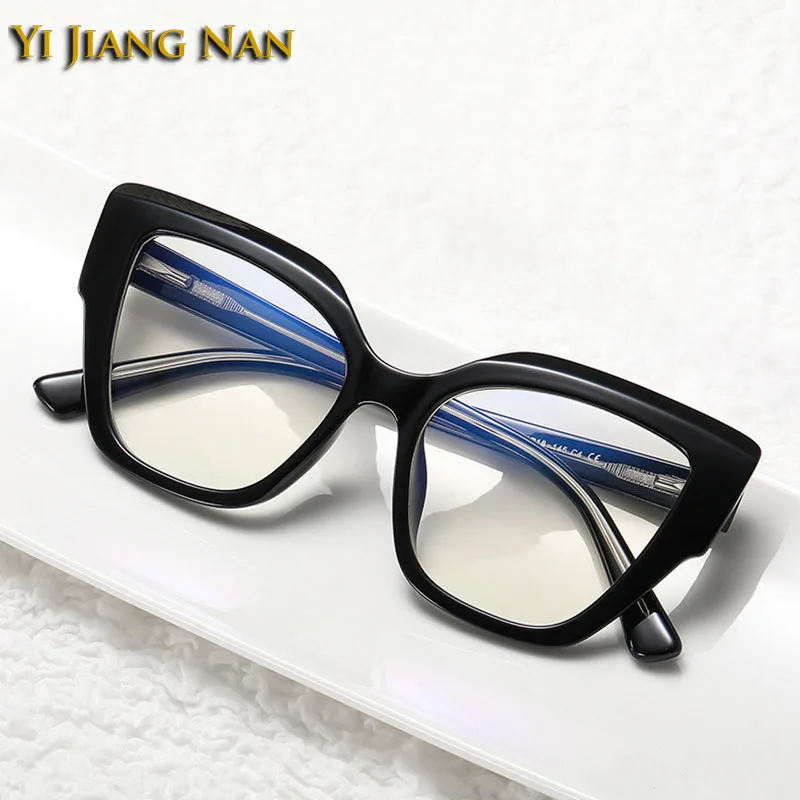 

Women TR90 Cat Eye Optical Elegant Gradient Color Eyewear Prescription Glasses Frame Spring Hinge Temples Eyeglasses Spectacles