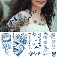 8pcslot wholesale herbal tattoo stickers ins wind plant juice vegetation tattoo simulation stickers waterproof men and women