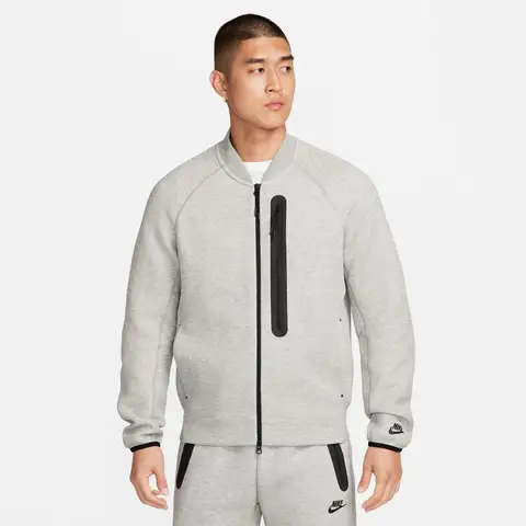 Nike tech fleece hoodie white and grey hotsell