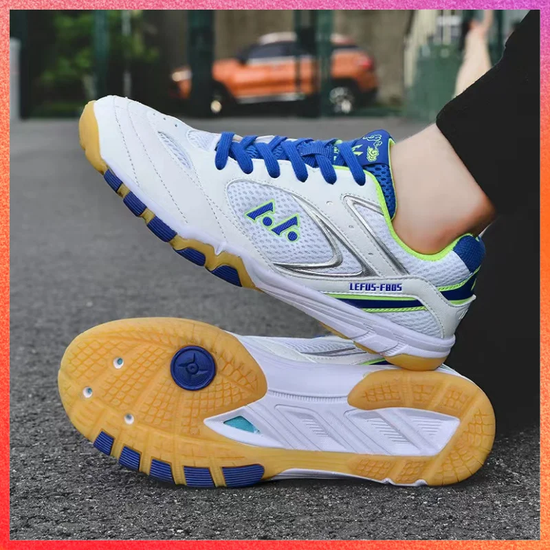 

New Women Badminton Tennis Volleyball Shoes Lightweight Breathable Beef Tendon End Couples Badminton Shoes Mens Trainers