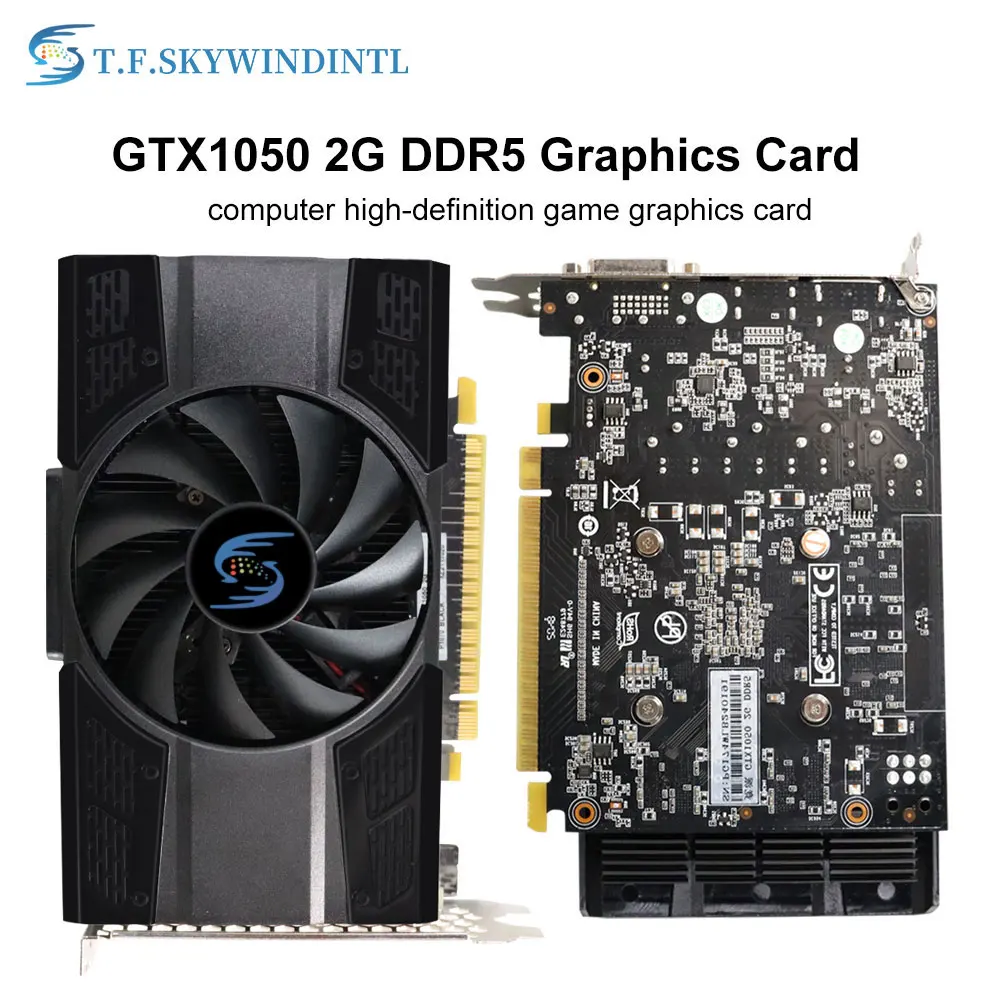 

Видеокарта Gtx1050, 2 Гб, для nVIDIA Geforce D5, VGA, DP, HDMI, DVI
