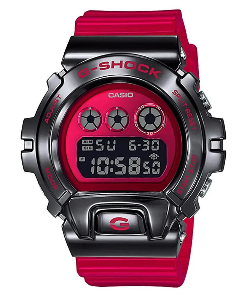 [Casio] Мужские часы CASIO G-SHOCK с металлическим покрытием GM-6900B-4 Skeleton Red зарубежная