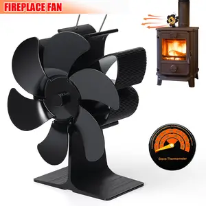 Ventilateur de cheminée Poêle Thermomètre pour Bûche pour BRÛLEUR Barbecue  Four Température Jauge Outil - AliExpress