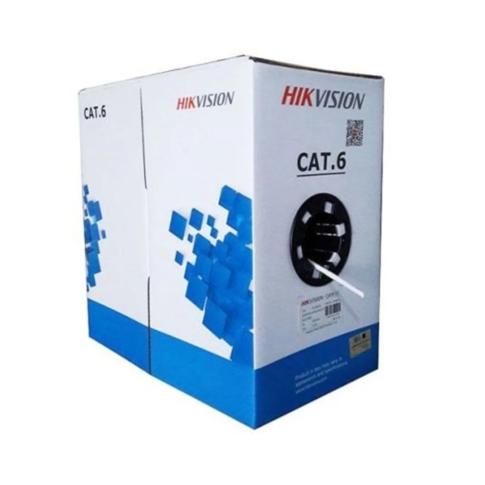 Hikvision UTP cat.6 4*2*0.53 (DS-1LN6-UE-W внутренний 200 м)