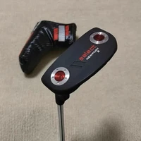 golf club black left hand right hand small semicircle putter backhand left hand right hand putter with cover with logo