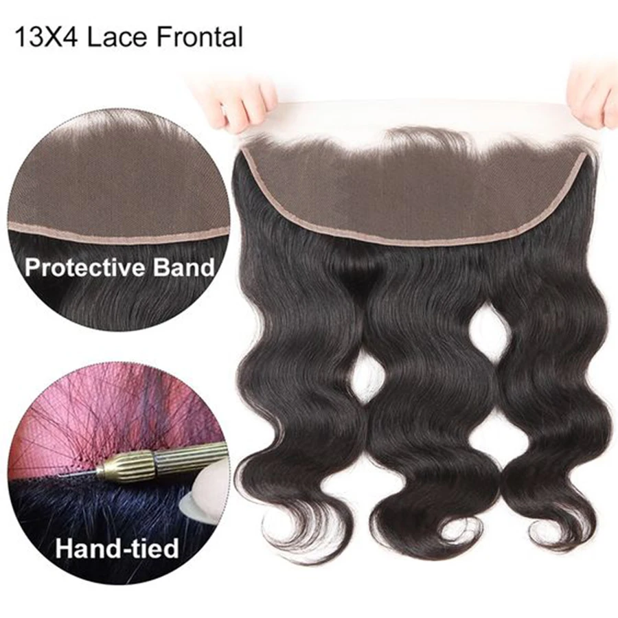 Волнистые пучки с застежкой 100% человеческие волосы Rucycat фронтальным бразильским