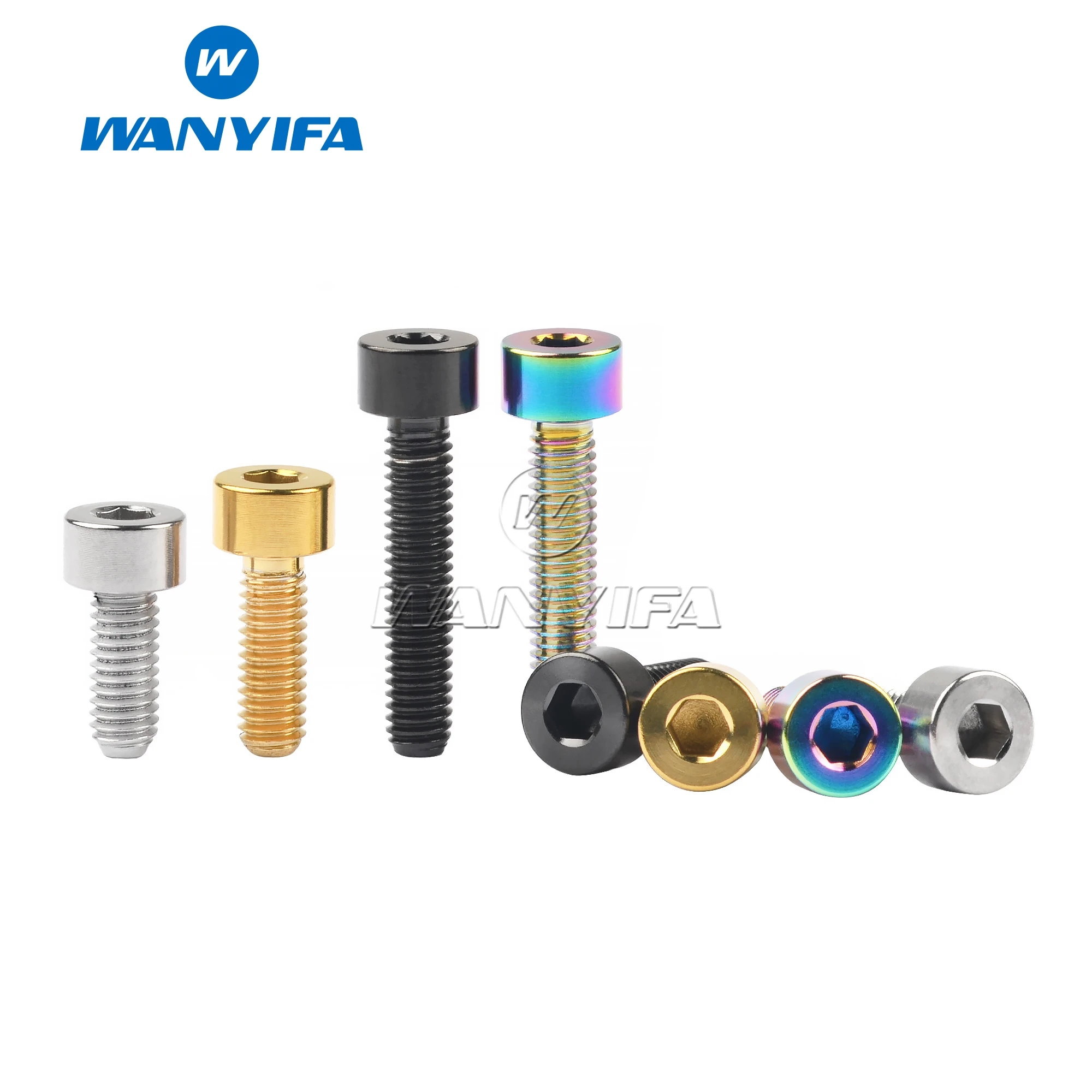 Титановый болт Wanyifa M4x10/12/15/20 мм шестигранный ключ винты с