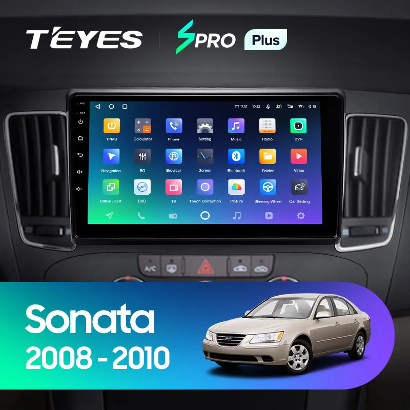 TEYES SPRO Plus Штатная магнитола For Хендай Соната NF Hyundai Sonata 2008 - 2010 Android 10 до 8-ЯДЕР 6 + 128ГБ