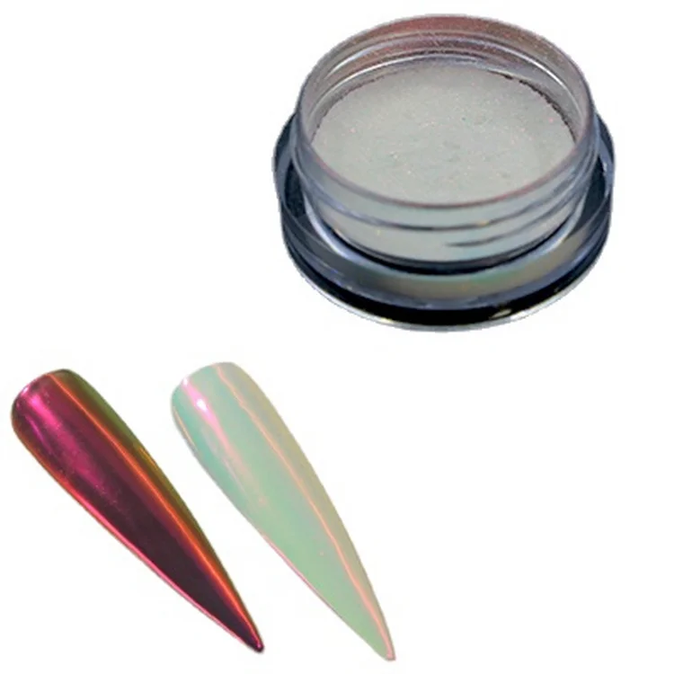 Зеркальный хромовый порошок для ногтей единорога Aurora 5 г/лот пигмент |