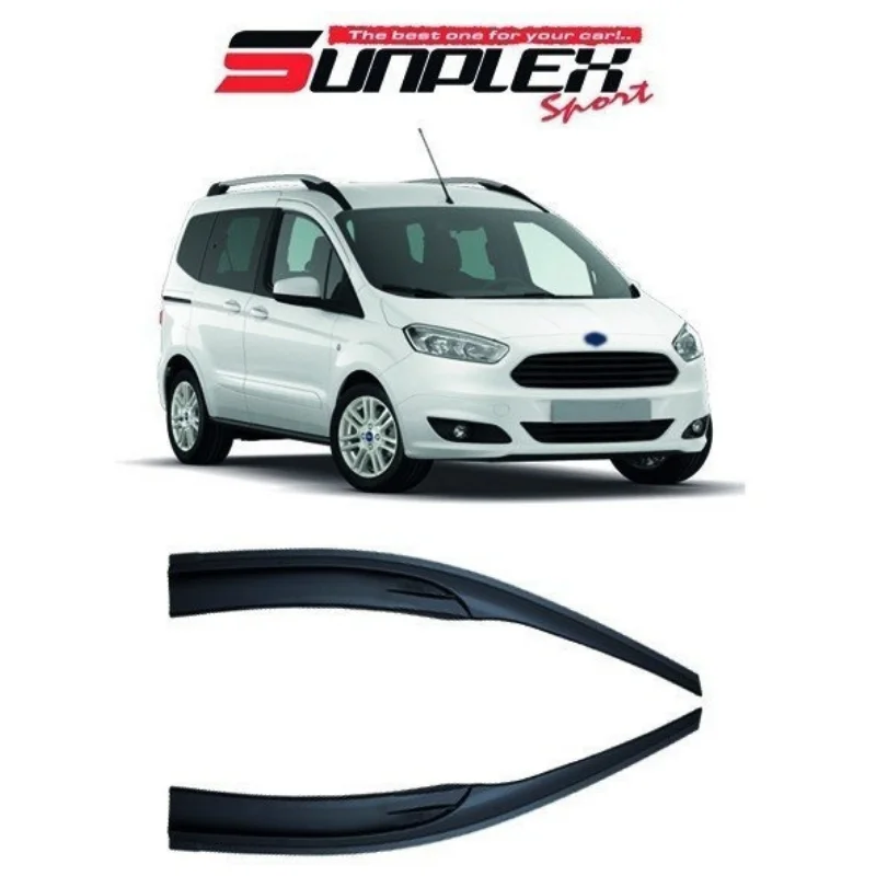 

Автомобильные оконные аксессуары для Ford Tourneo Courier 2014-2021, спортивный стиль, оконный дефлектор, дождевик, козырек, навесы