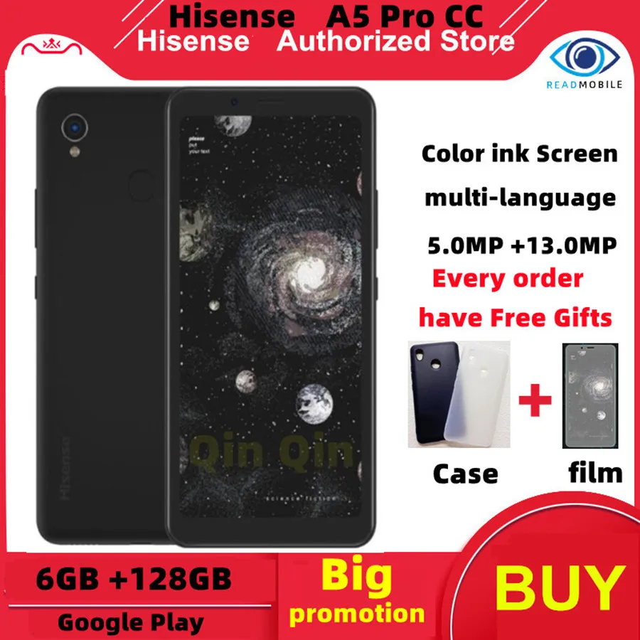 Hisense все серии A5 Hisense A5 Pro CC смартфон 5,84 дюймов цветной экран распознавание лица отпечатков пальцев две SIM-карты Android 10,0 телефон для чтения