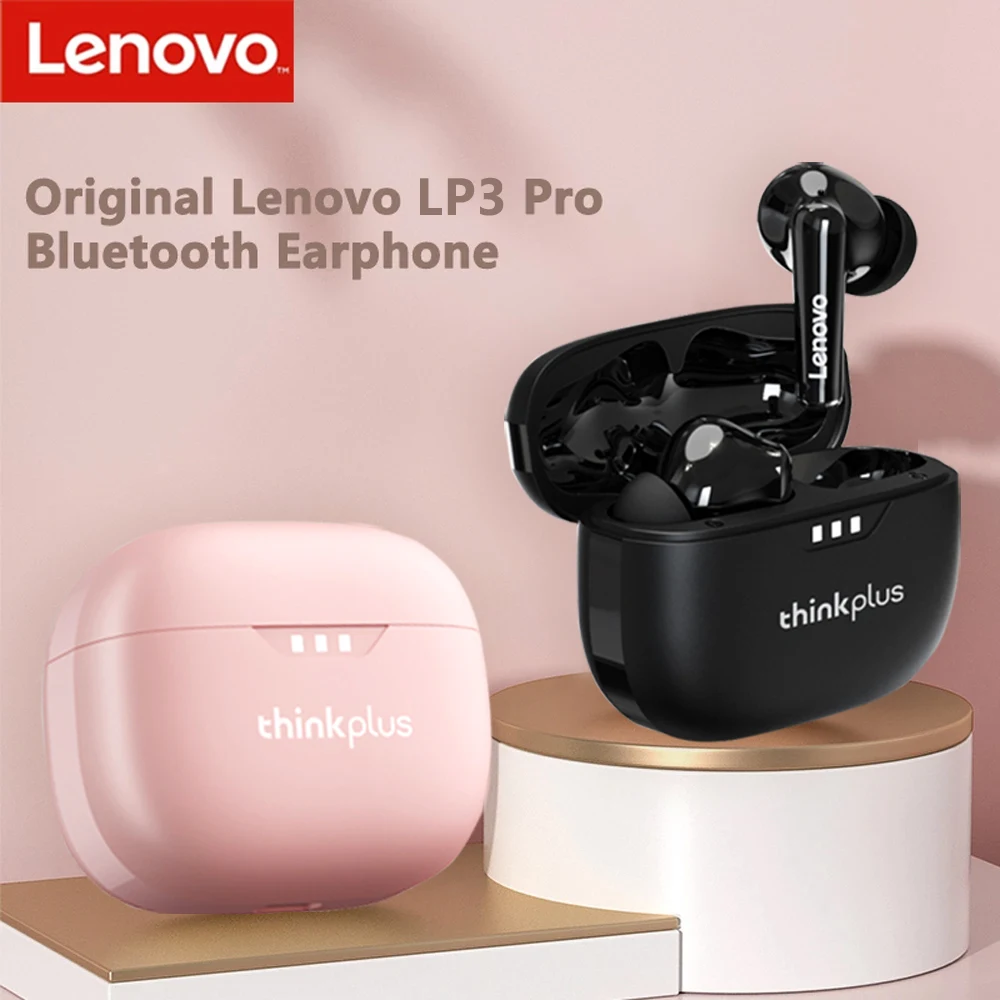 Фото TWS-наушники Lenovo Lp3 pro с поддержкой Bluetooth 5,2 и шумоподавлением №1